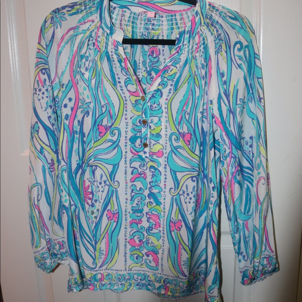 Lilly Pulitzer Elsa Silk Top